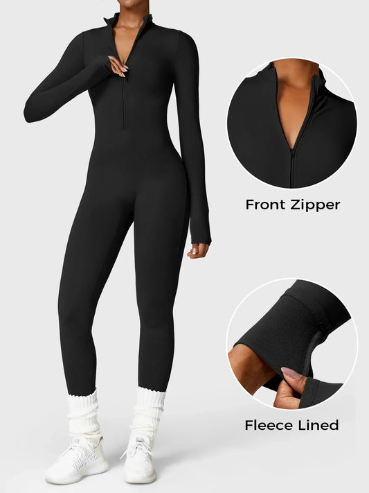 Long Sleeve Zipper Bodysuit